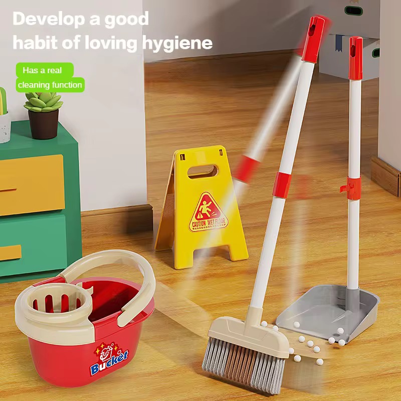Kids Outdoor Broom - Pretend Play Toys Children Simulated Cleaning