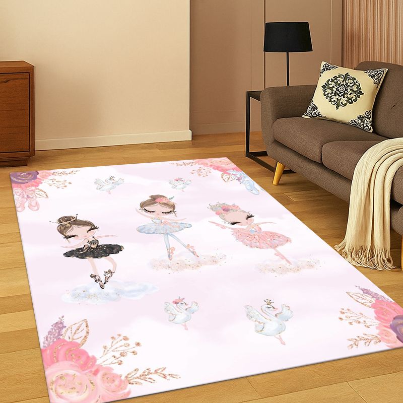 Kids Outdoor Area - Cartoon Ballet Cute Girl Ballerina Carpet