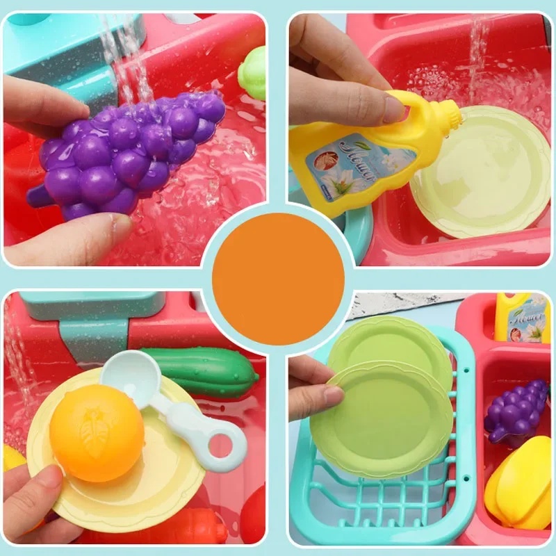 Kitchen Toy Plastic Dish‑Wash  - Kids Outdoor Kitchen Accessories recension och pris