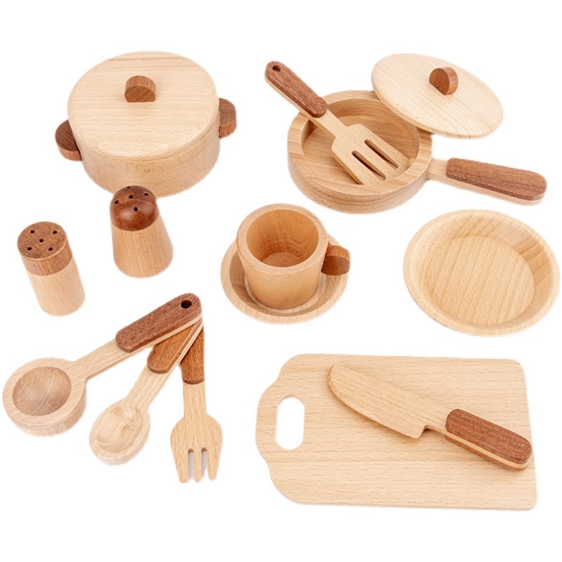 Maoduo Toys Beech Wooden Kids  - Kids Outdoor Kitchen Accessories recension och pris