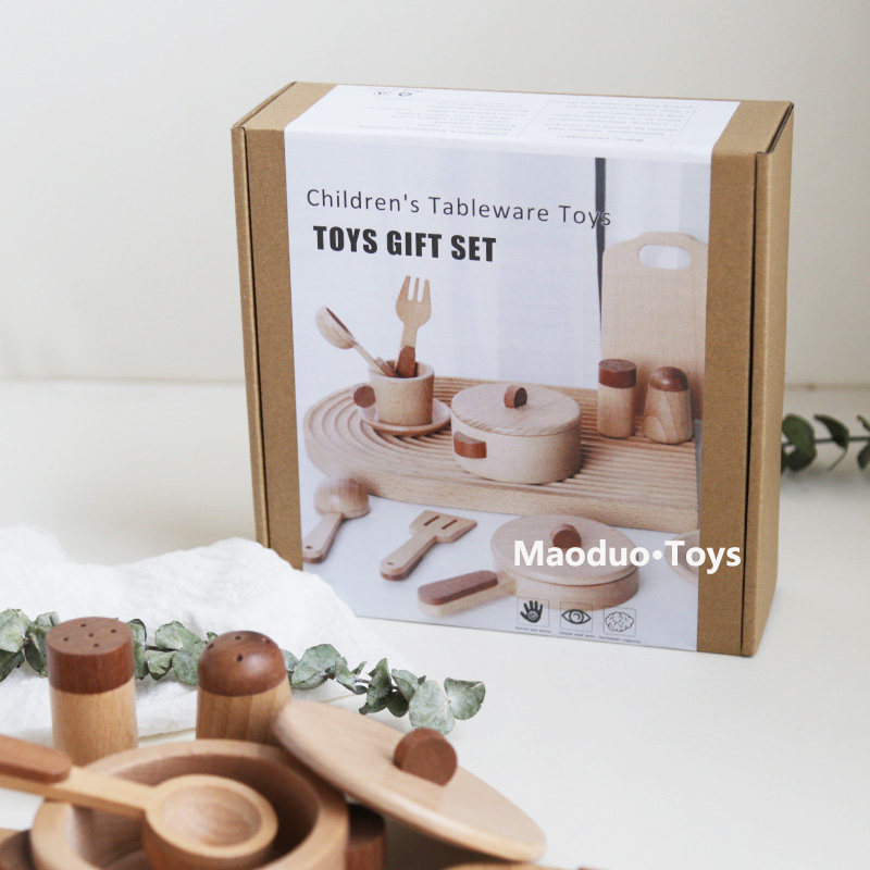 Maoduo Toys Beech Wooden Kids  - Kids Outdoor Kitchen Accessories recension och pris