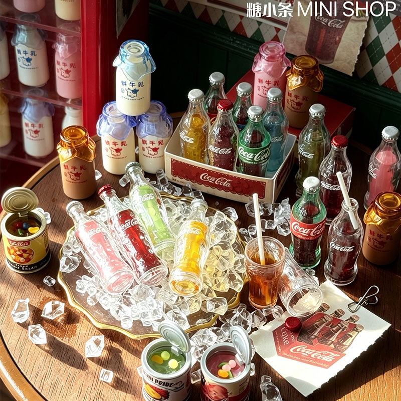 Mini Cola Milk Bottle Set 6 Co - Kids Outdoor Kitchen Accessories recension och pris