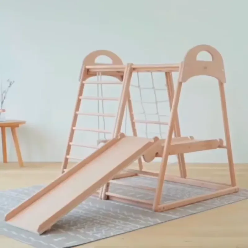 for Kids Montessori Wooden Kin - Kids Outdoor Climbing Frame recension och pris