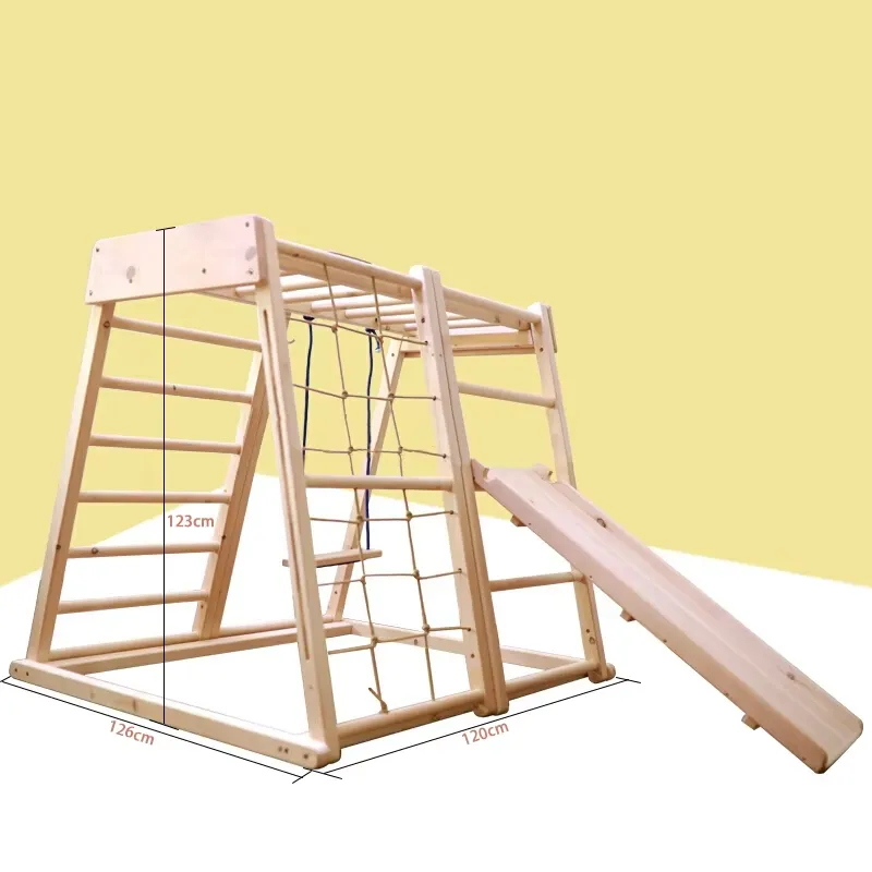 for Kids Montessori Wooden Kin - Kids Outdoor Climbing Frame recension och pris