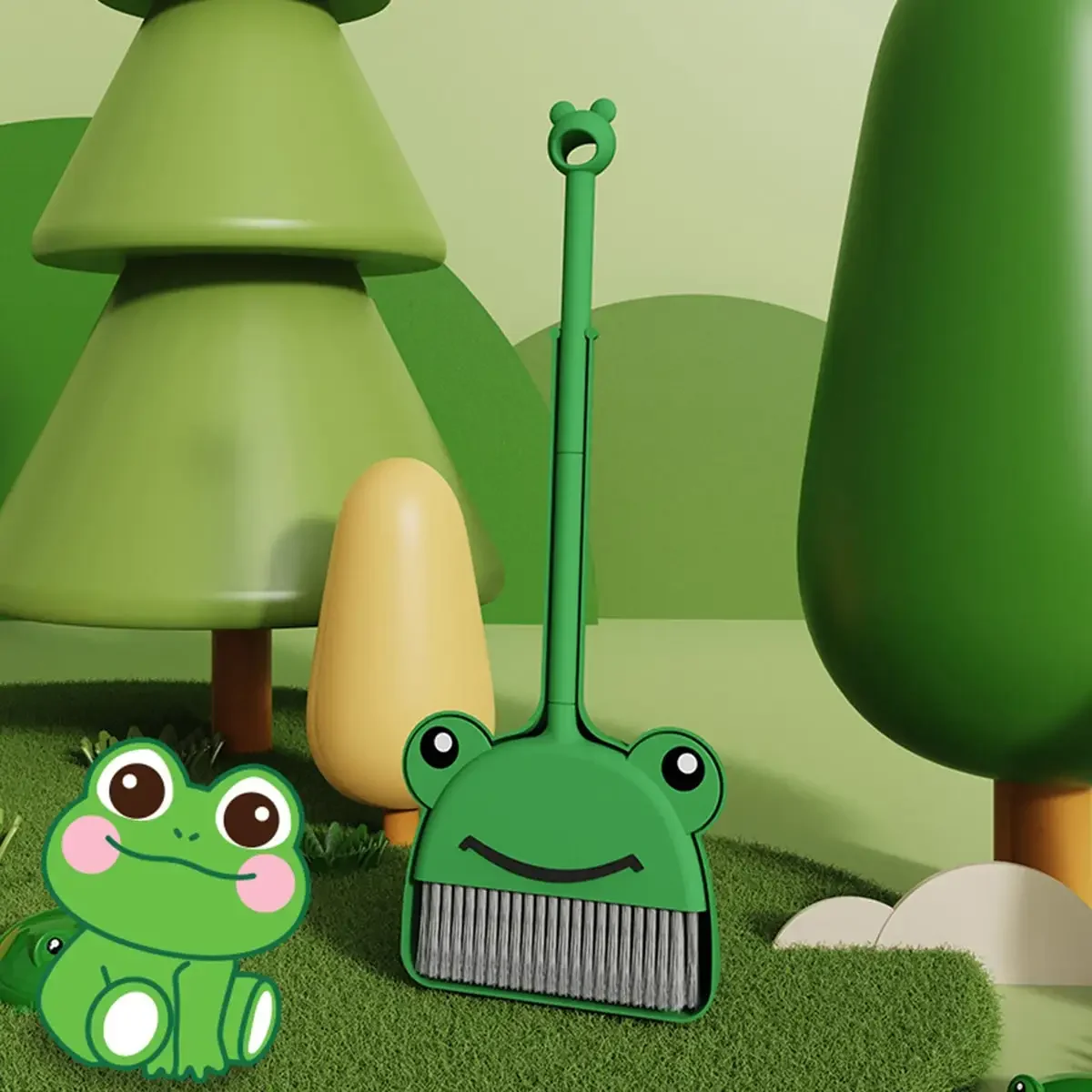 1 Set Mini Broom with Dustpan  - Kids Outdoor Broom recension och pris